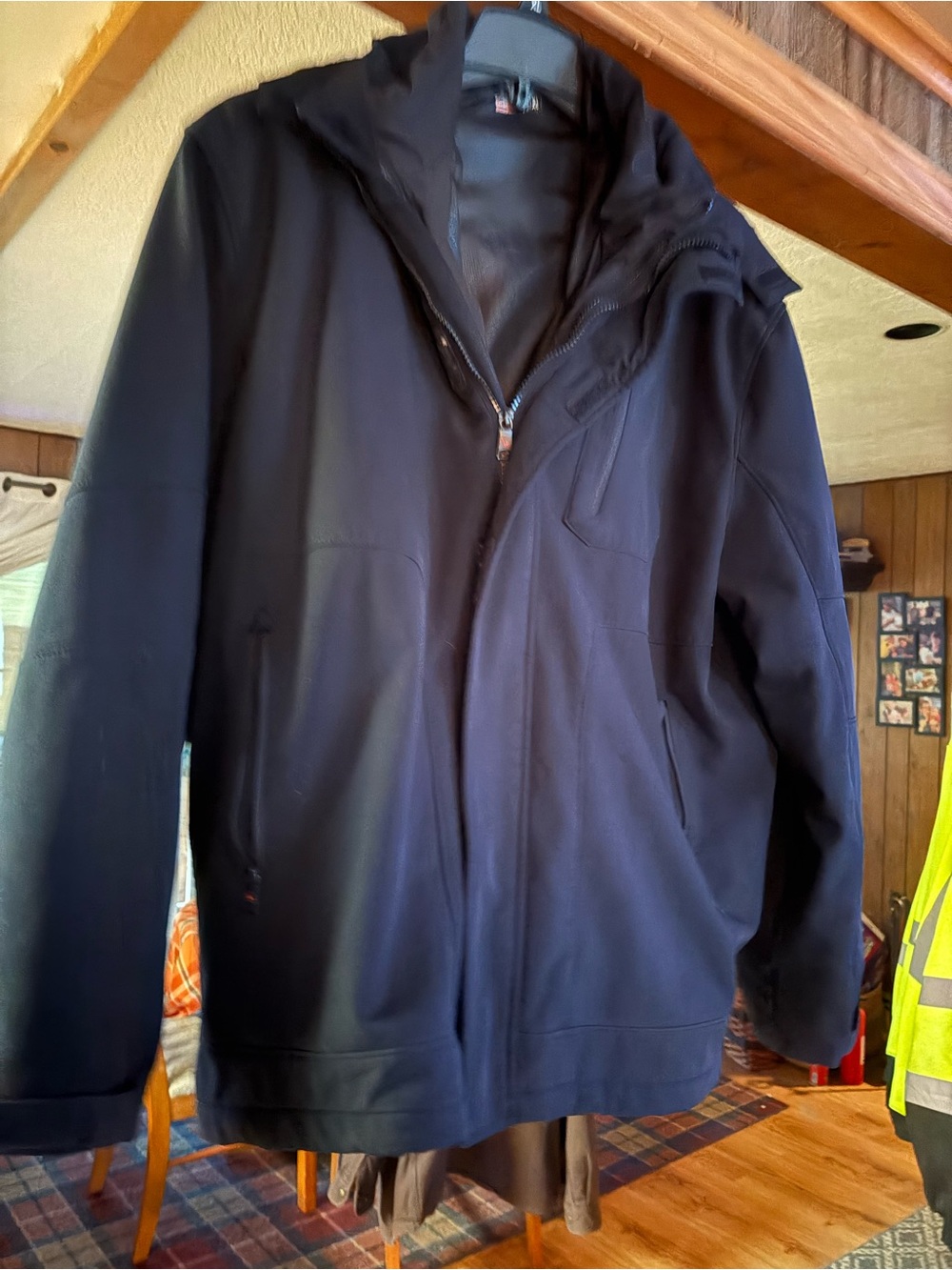 Women’s Hawke & Co Black Hooded Performance Jacket-XL